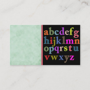 Tarjeta de visita Alphabet
