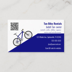 Tarjeta De Visita Alquiler de bicicletas editable