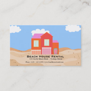 Tarjeta De Visita Alquiler de Casa de Playa