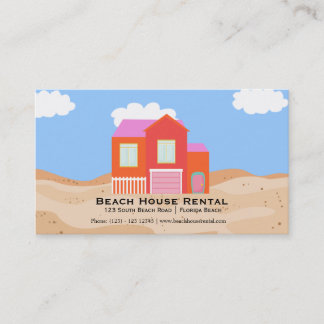 Tarjeta De Visita Alquiler de Casa de Playa