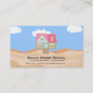 Tarjeta De Visita Alquiler de Casa de Playa