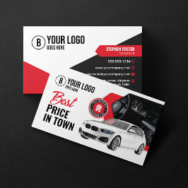 Tarjeta De Visita Alquiler de coches de alquiler de coches para coch