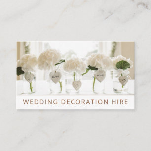 Tarjeta De Visita Alquiler de decoración Boda