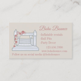 Tarjeta De Visita Alquiler de Fiestas inflables en Casa Blanca