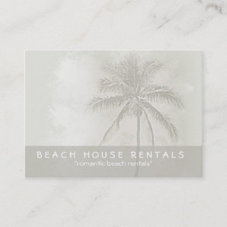 Tarjeta De Visita Alquiler de Palm Beach Tropical (gorrión)