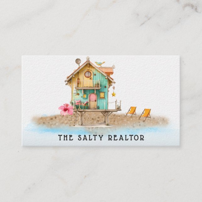 Tarjeta De Visita *~* Alquiler de playa para REALATOR AP13 5 B&B Inn (Anverso)