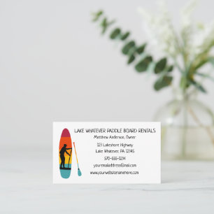 Tarjeta De Visita Alquiler de posavasos SUP Paddleboarding