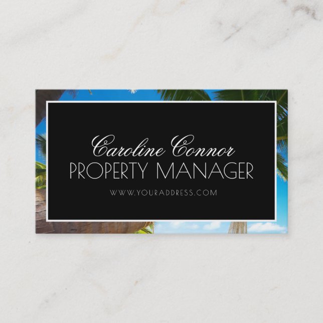 Tarjeta De Visita Alquiler de vacaciones de vacaciones de la Agencia (Anverso)