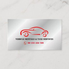 Tarjeta De Visita alquiler de VEHÍCULOS y servicios de Taxi
