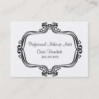 Tarjeta De Visita Alquileres, artista de maquillaje, Cheris Homchick