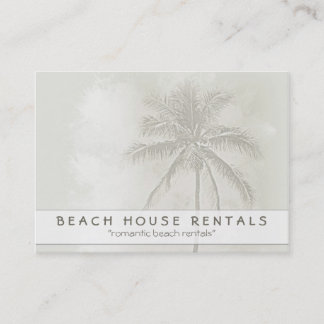Tarjeta De Visita Alquileres tropicales del Palm Beach