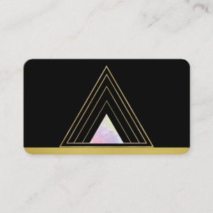 Tarjeta De Visita *~* Alquimia de oro Triángulo de Geometría Sagra