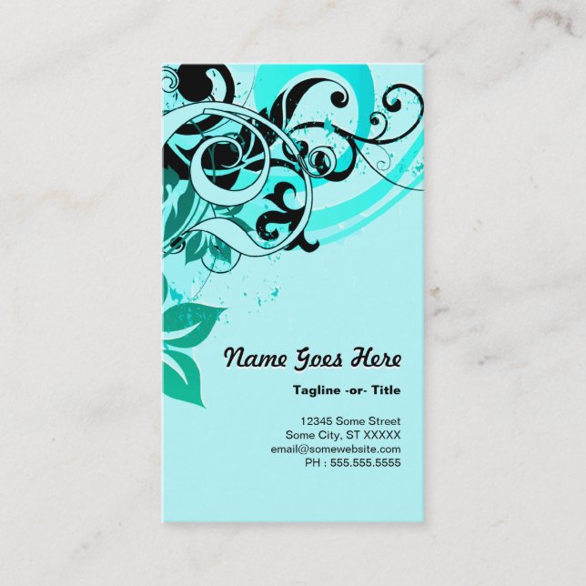 Tarjeta De Visita alta fidelidad del verano (Anverso)