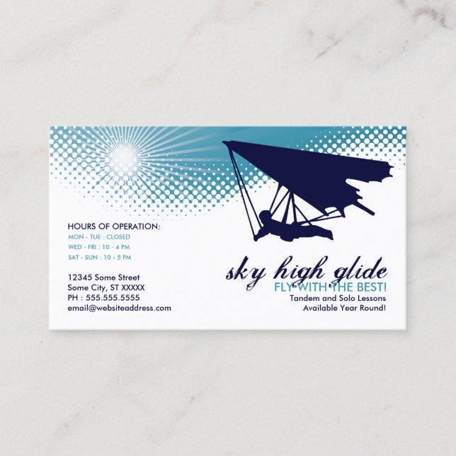 Tarjeta De Visita alta planeación de cielo (Anverso)