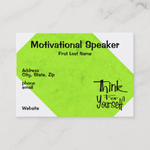 Tarjeta De Visita Altavoz de motivación