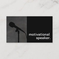 Altavoz de motivación de la silueta moderna de la