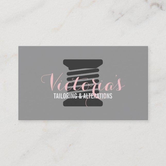 Tarjeta De Visita Alteración, sastre, sastre, costurera (Anverso)