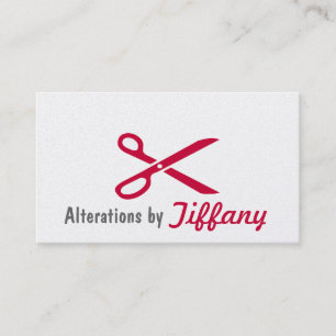 Tarjeta De Visita Alteraciones de sastre de costura de asfalto