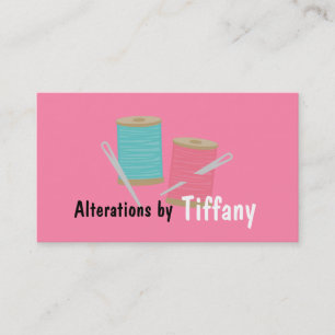 Tarjeta De Visita Alteraciones de sastre de costura de asfalto