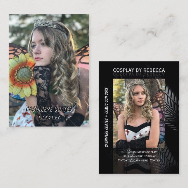 Tarjeta De Visita Alternate Universe Coscards Cosplay Trading Cards (Anverso / Reverso)