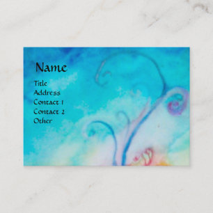 Tarjeta De Visita ALTHEA/Hada caprichosa en la flor rosa