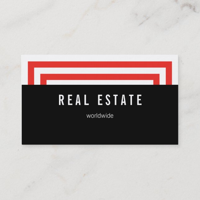 Tarjeta De Visita Alto y rojo (Reverso)