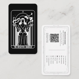 Tarjeta De Visita Altos sacerdotes Tarot Malezas Fumar