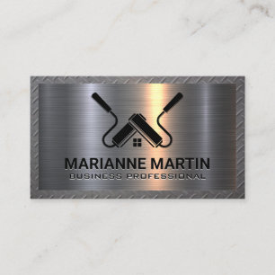 Tarjeta De Visita Aluminio metalizado   Paint Rollers   Patrón de ac