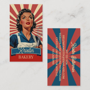 Tarjeta De Visita Ama de casa panadera repostería chef pastelero vin