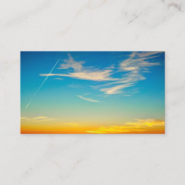 Tarjeta De Visita Amanecer de verano (Anverso)