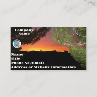 Tarjeta De Visita Amanecer eléctrico