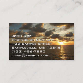Tarjeta De Visita Amanecer en St. Thomas I Islas Vírgenes Estadounid