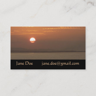 Tarjeta De Visita Amanecer sobre Aruba I Mar Caribe