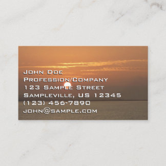 Tarjeta De Visita Amanecer sobre Aruba I Mar Caribe