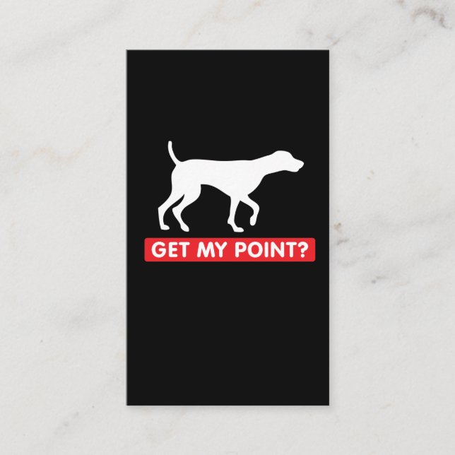 Tarjeta De Visita Amante divertido alemán del perro del indicador de (Anverso)