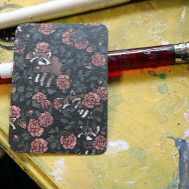 Tarjeta De Visita Amantes del mapache adorables mapaches arte de una