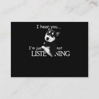 Tarjeta De Visita Amantes del perro Husky Husky Siberiano