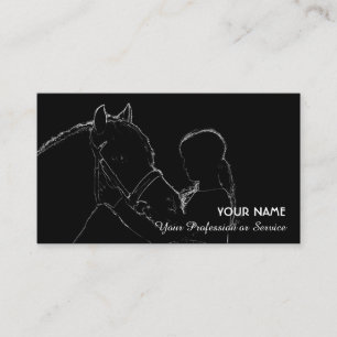 Tarjeta De Visita Amantes ecuestres y amantes de la equitación