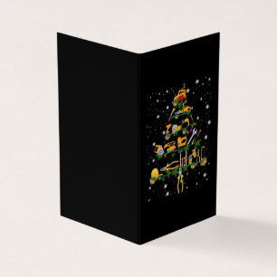 Tarjeta De Visita Amantes mecánicos  Árbol mecánico de Navidad