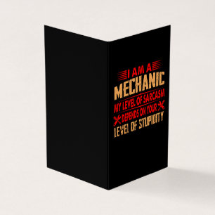 Tarjeta De Visita Amantes mecánicos  Soy Mecánico