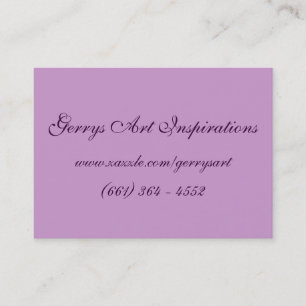 TARJETA DE VISITA AMAPOLAS PORTÁTILES DEL ARTE