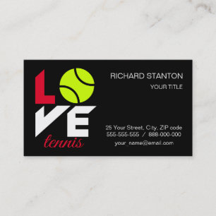 Tarjeta De Visita Amar el tenis