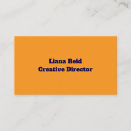 Tarjeta de visita amarilla y azul