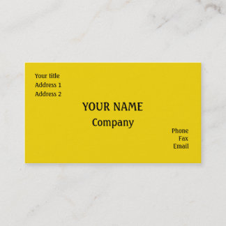 Tarjeta De Visita Amarillo