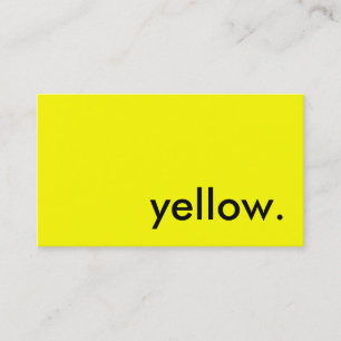 Tarjeta De Visita amarillo.