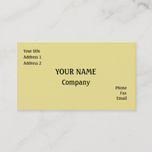Tarjeta De Visita Amarillo