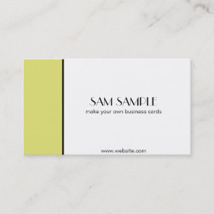Tarjeta De Visita Amarillo amarillo