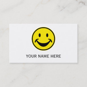 Tarjeta De Visita Amarillo divertido + su backg. y ideas