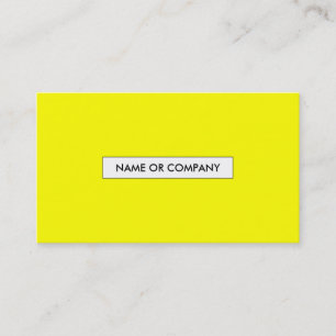 Tarjeta De Visita amarillo fino