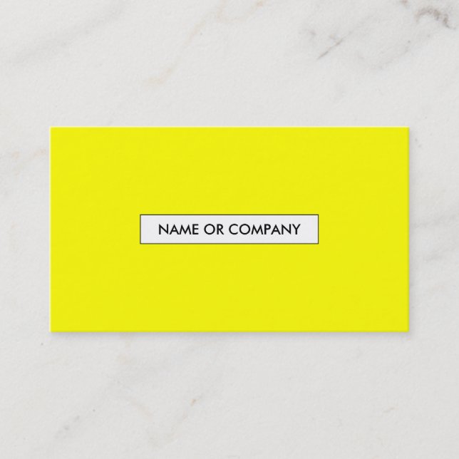 Tarjeta De Visita amarillo fino (Anverso)